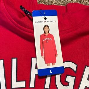 Tommy Hilfiger Red Hoodie Dress